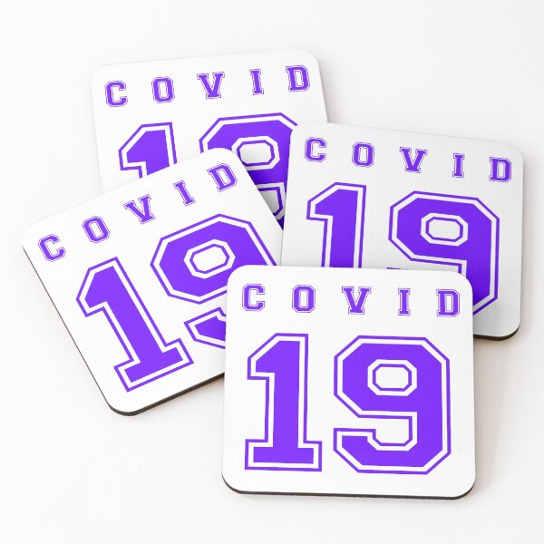 Item preview, Covid 19 covid-19 coronavirus corona virus covid 19 virus, blue, white, blue and white, blue white designed and sold by Kray-Zee-Teez.