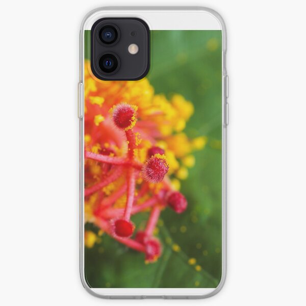 Hibiscus stamen macro iPhone Soft Case