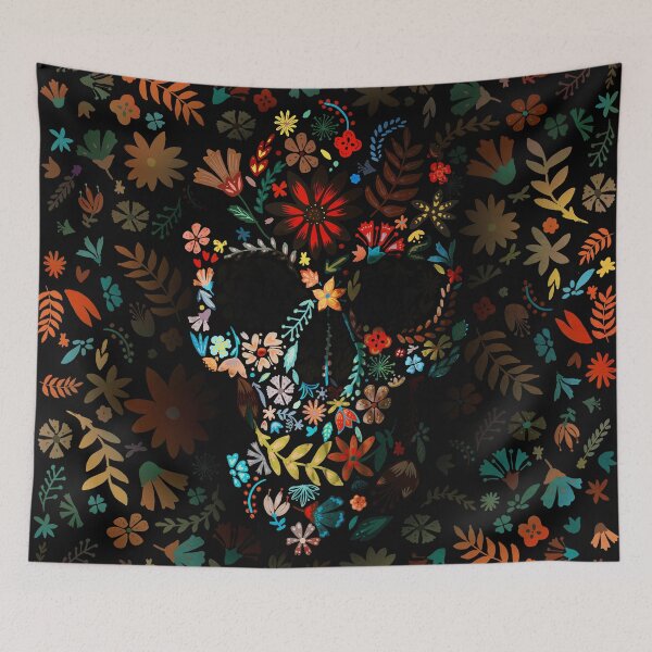 Item preview, Flowery Skull designed and sold by Ali Gulec.
