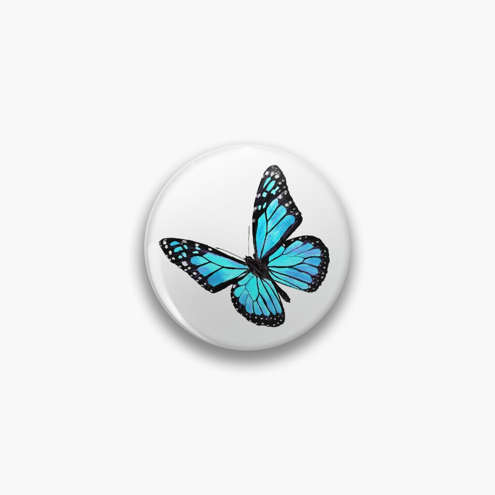 Light blue butterfly Sticker for Sale by VikiKL