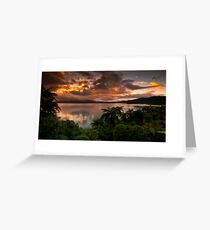Tarawera Sunrise 16 december 2011 Greeting Card
