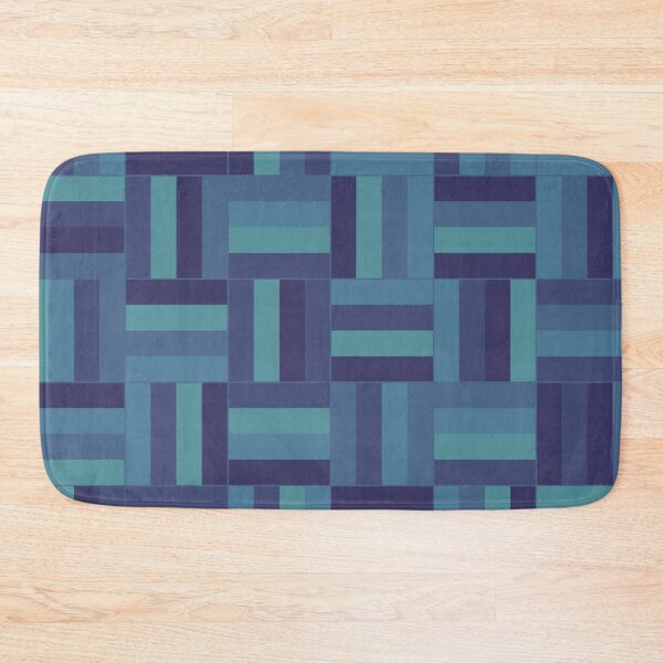 Item preview, Deep Blue Sea Basketweave Pattern designed and sold by HomeLivingCo.