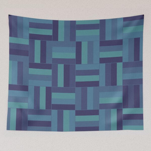 Item preview, Deep Blue Sea Basketweave Pattern designed and sold by HomeLivingCo.