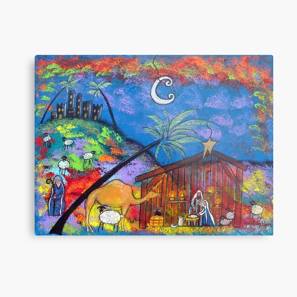 One Star Night Metal Print