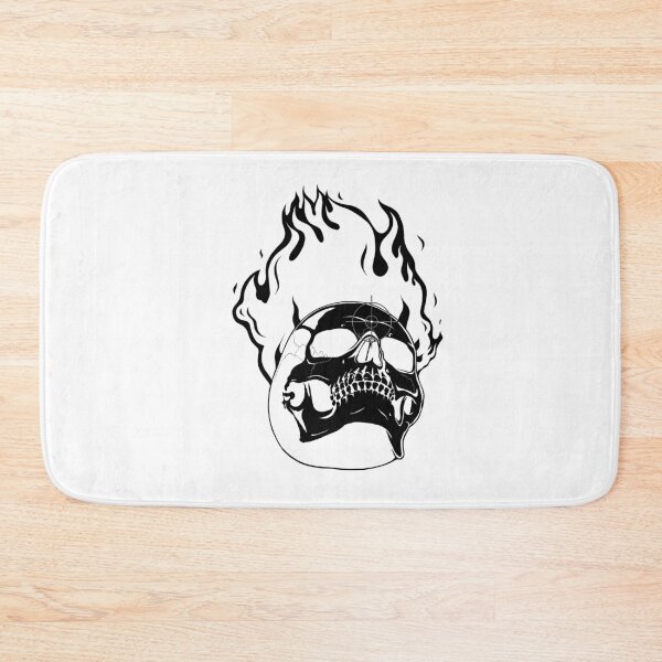 Item preview, Flaming Skull [White] designed and sold by Candycandy362.