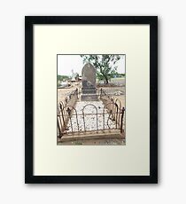 grave Charters Towers Pioneer Cemetery Framed Print