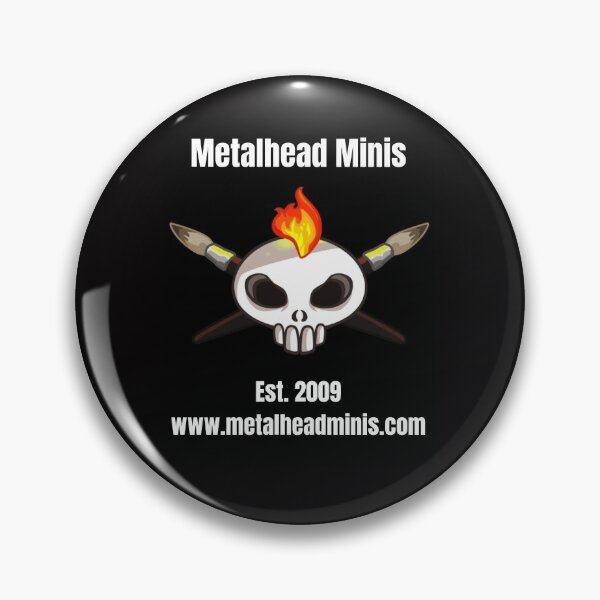 Metalhead Minis Logo - Large - 10 Year Anniversary Pin