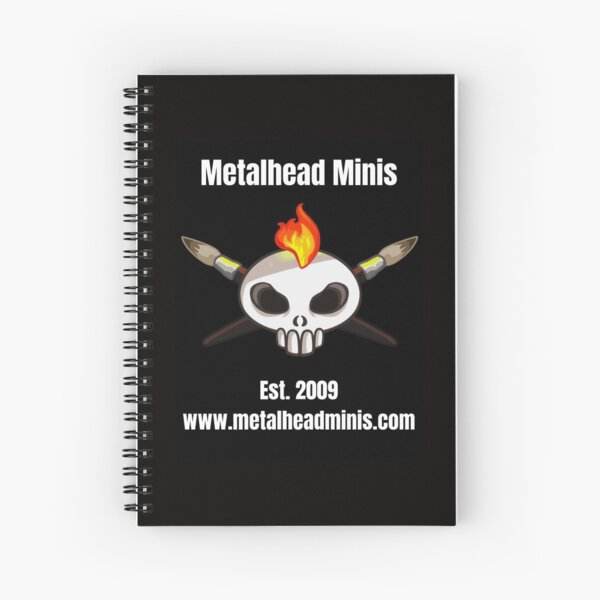 Metalhead Minis Logo - Large - 10 Year Anniversary Spiral Notebook