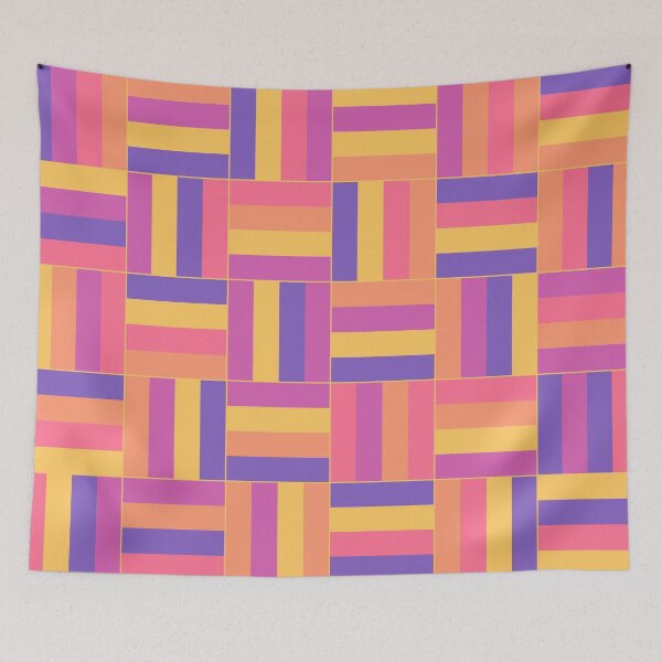 Item preview, Flower Blossom Basketweave Pattern designed and sold by HomeLivingCo.