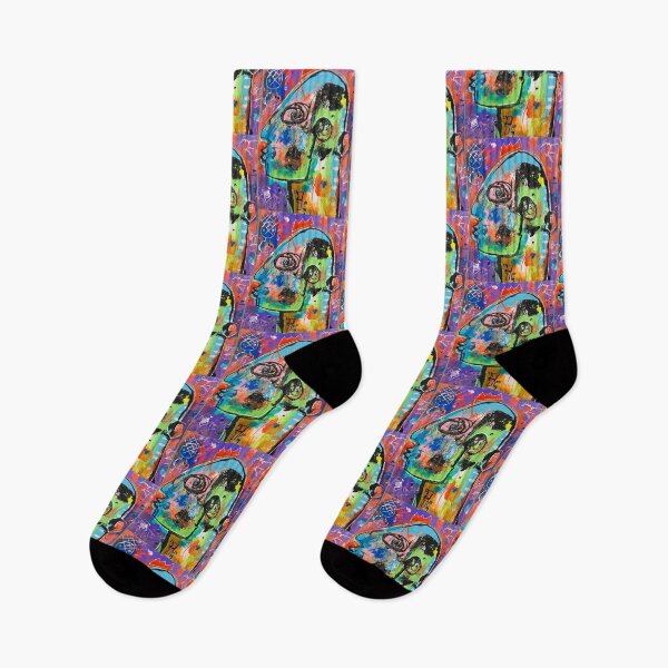 Item preview, Neo-expressionism, art brut, spontaneous art, black and Colors, free figuration designed and sold by dugardeyn.