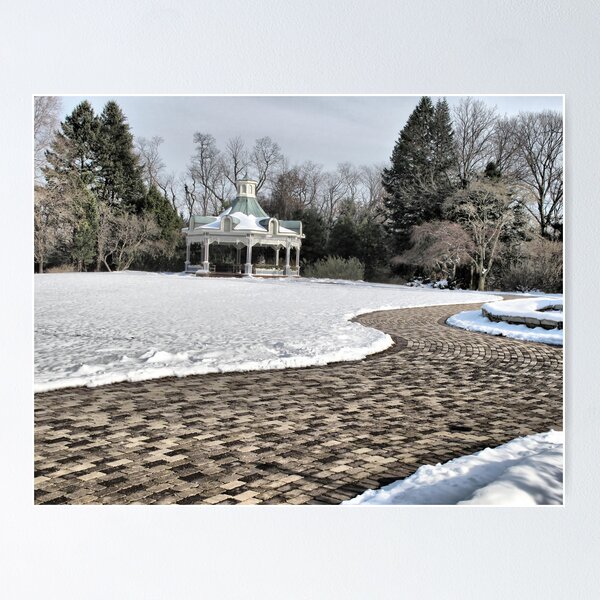 Item preview, Snow at the Gazebo designed and sold by Monnie Ryan.
