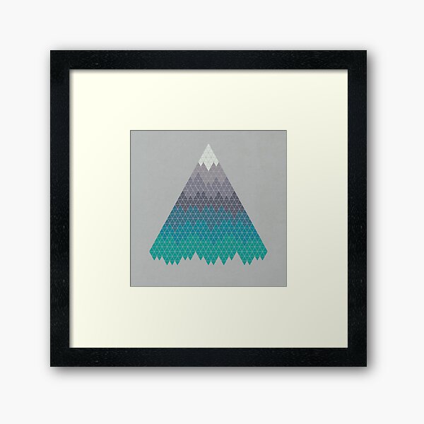 Many Mountains Framed Art Print