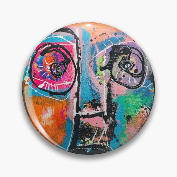 Item preview, Neo-expressionism, brut art, spontaneous art, black and colors, free figuration designed and sold by dugardeyn.