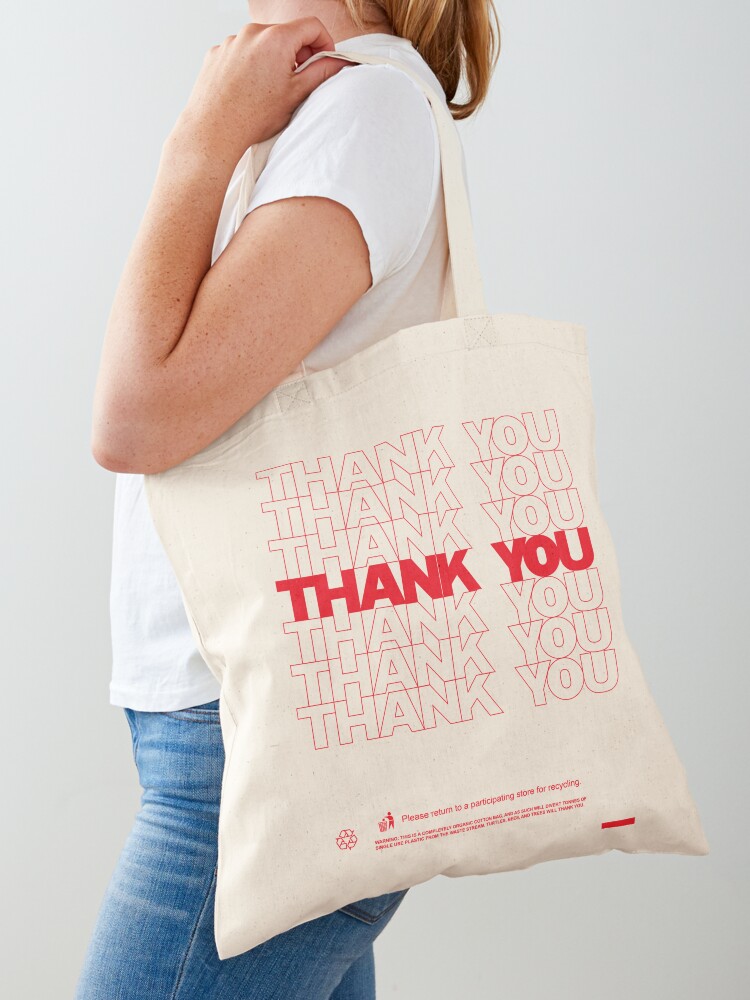 Thumbnail 1 of 5, Tote Bag, Classic Thank You Bag (Bodega Style) Reproduction | Tote designed and sold by countercolour.