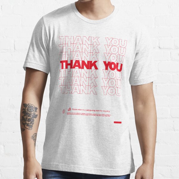 Thank you bag shirt custom hot sale