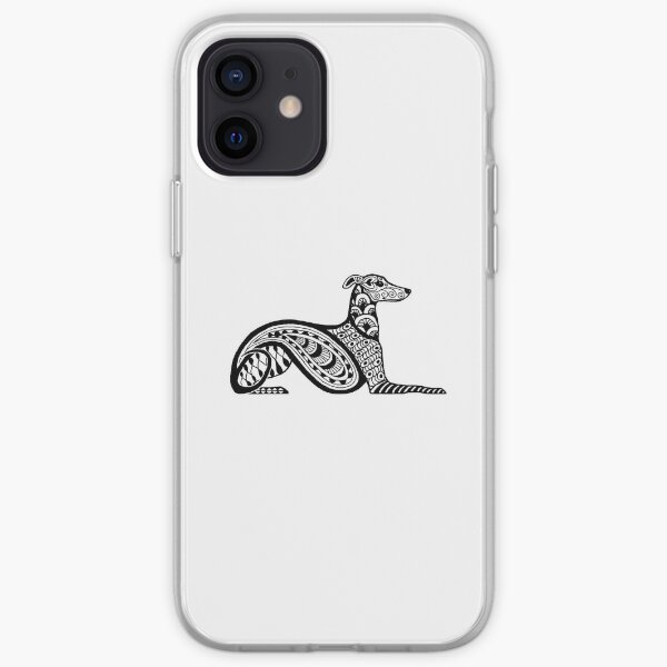 Zentangle Whippet iPhone Soft Case
