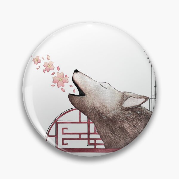 Item preview, The song of the wolf with cherry blossoms designed and sold by studinano.