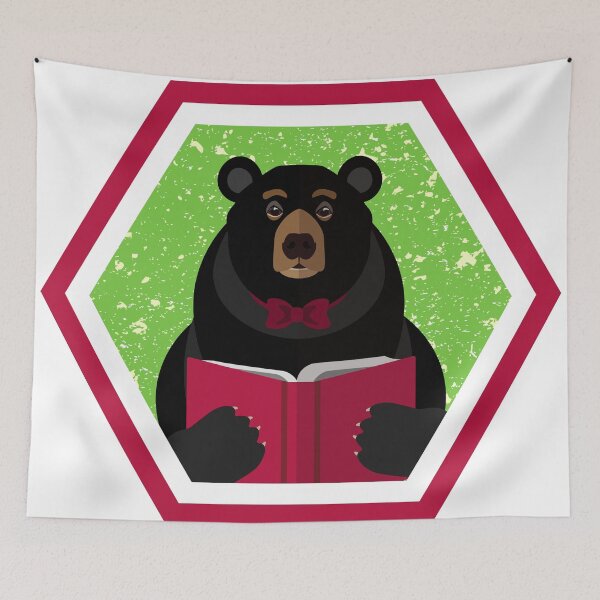Item preview, Reading Black Bear designed and sold by ArtfulFreddy.
