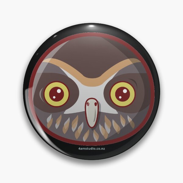 Item preview, Kawaii New Zealand Morepork Owl designed and sold by 4amStudio.
