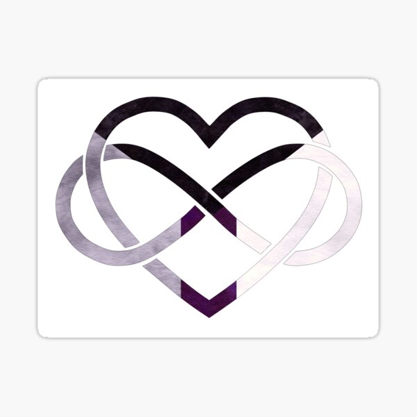 Polyamory Heart - Demisexual Pride Sticker