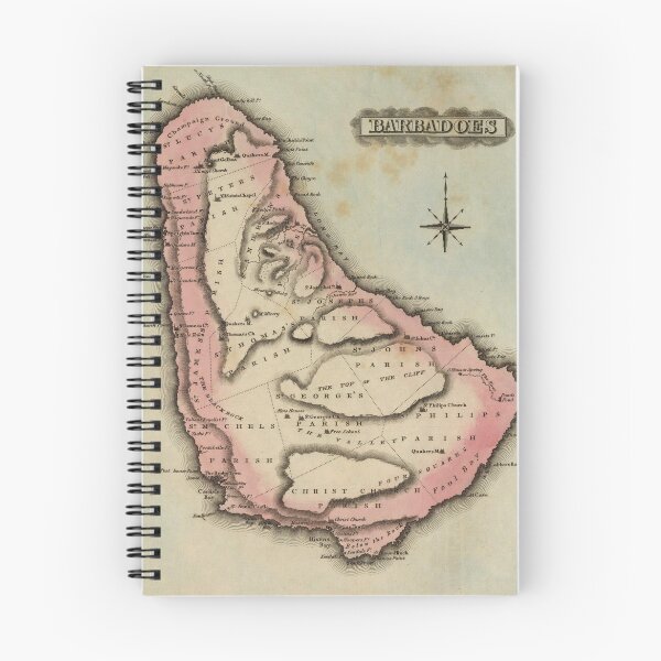 Item preview, Vintage Map of Barbados (1823) designed and sold by BravuraMedia.