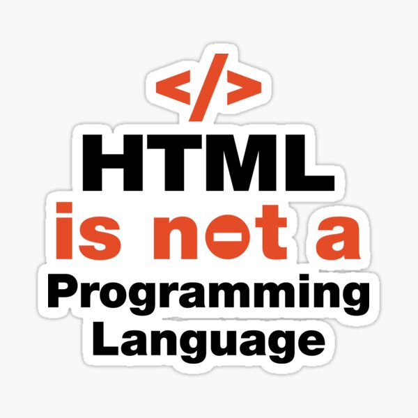 Aperçu de l'œuvre HTML n'est pas un langage de programmation créée et vendue par inaveed.