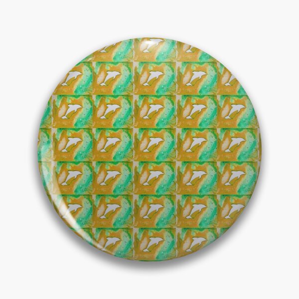 Item preview, Dolphin in ochre pattern designed and sold by Kissart.