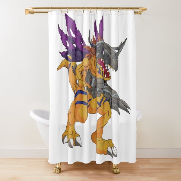 Metal Greymon Shower Curtain