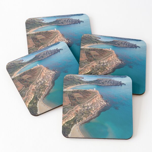 Item preview, Golden Bay Beaches Malta | Aerial  designed and sold by The-Drone-Man.