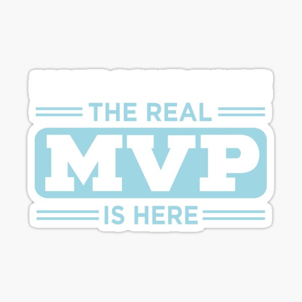 MVP design for Men Sticker