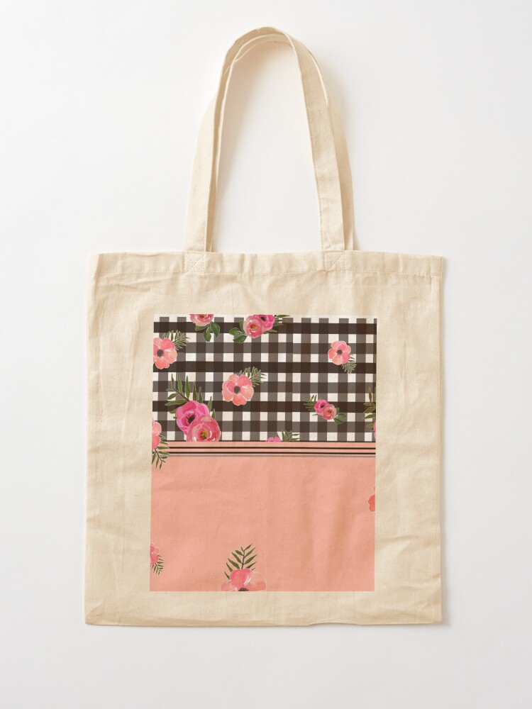 gingham flowers southcote tote