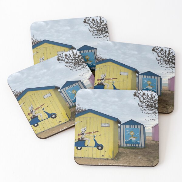 Item preview, vintage beach huts designed and sold by AHELENE.