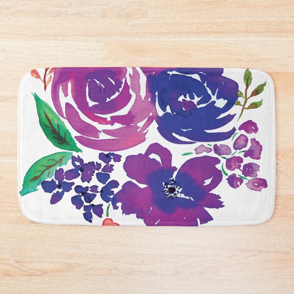 Item preview, Purple flower bouquet in waterocolor designed and sold by AnissaF.