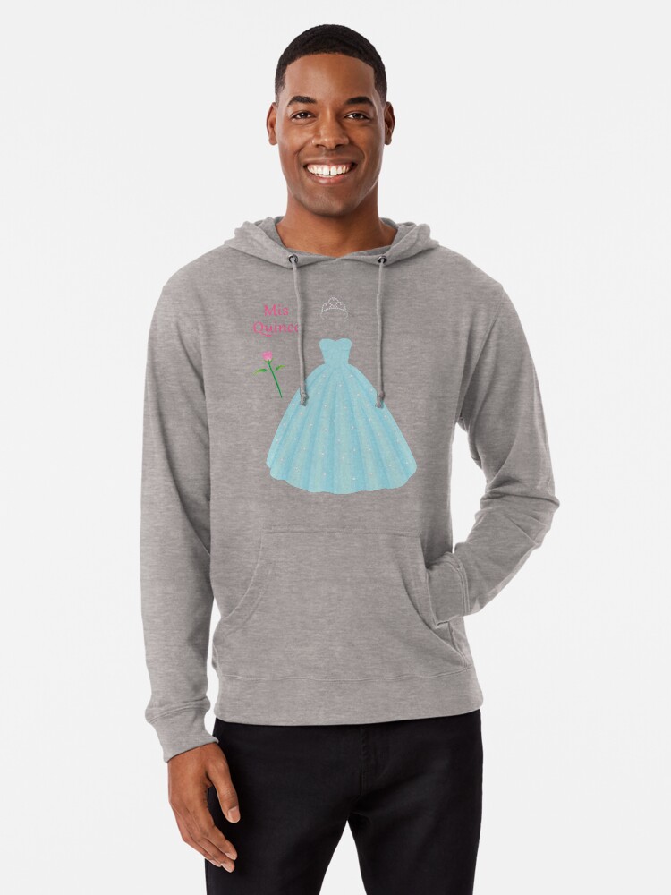 Mis Quince Quinceañera 15 gown and rose Lightweight Hoodie