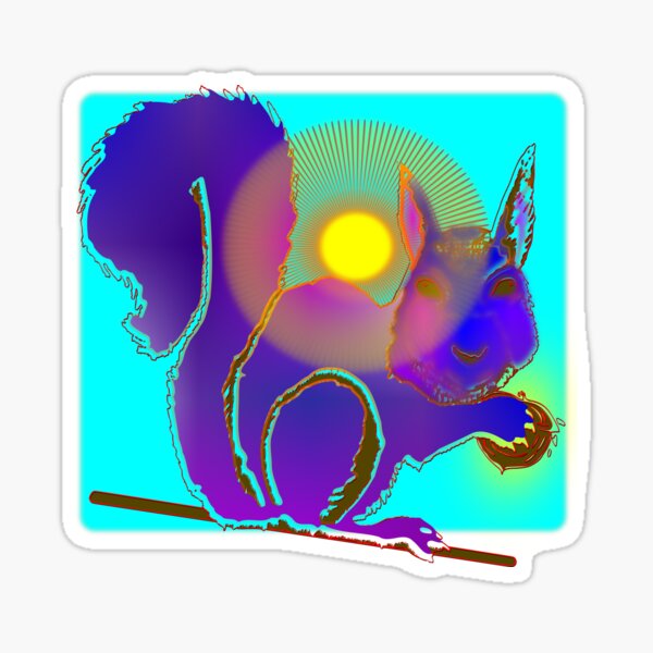 Nut gatherer Sticker