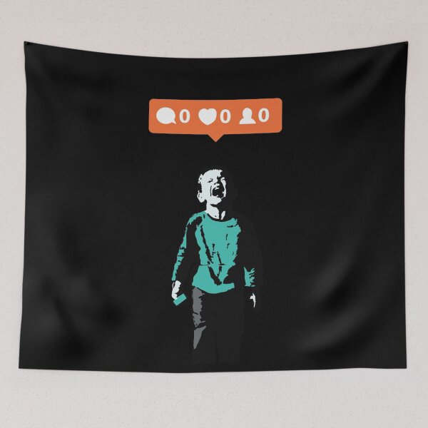 Item preview, Banksy Nobody likes me - graffiti art designed and sold by MindChirp.