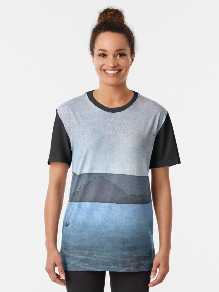 Alternate view of Berwick Law and Craig Leith, November 2018 Graphic T-Shirt
