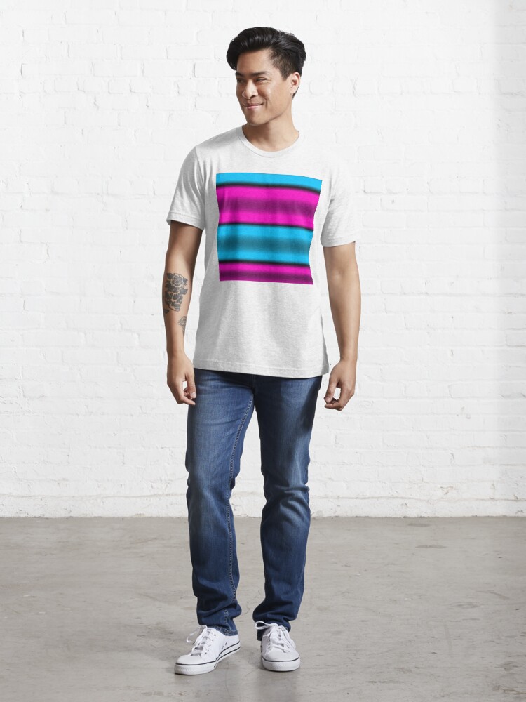 Pink and blue 2024 striped t shirt