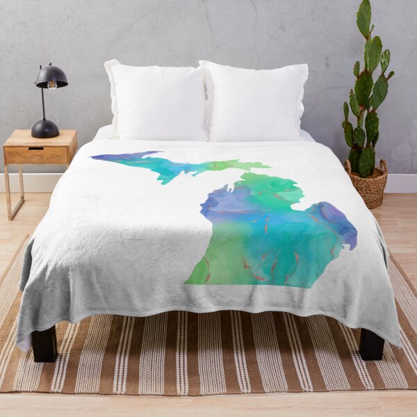 Item preview, Michigan in Alcohol Ink designed and sold by BellaLouDesigns.