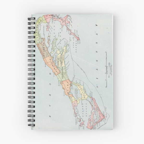 Item preview, Vintage Map of Bermuda (1901) designed and sold by BravuraMedia.
