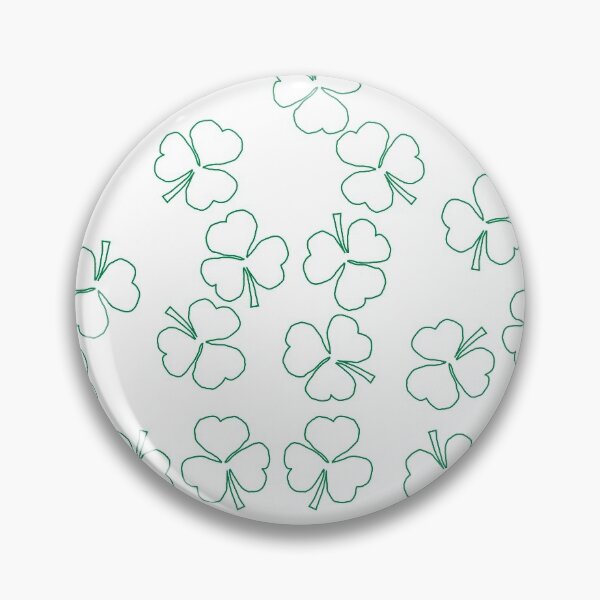 Item preview, Shamrocks Pattern Green Outline designed and sold by ellenhenry.