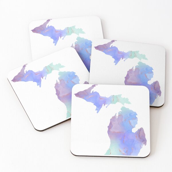 Item preview, Michigan in Alcohol Ink designed and sold by BellaLouDesigns.