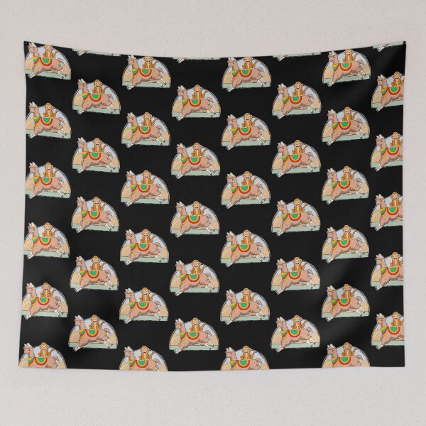 Item preview, Monkey Riding Llama Animal Friend Monkeying Around Tile Pattern designed and sold by perfectpresents.