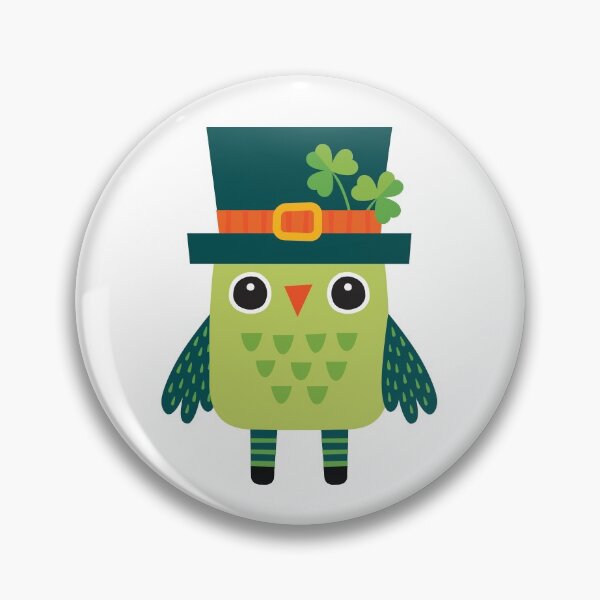Item preview, Leprechaun Birdies on Dark Green designed and sold by Daisy Beatrice.