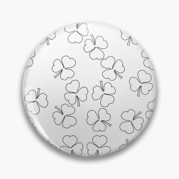 Item preview, Shamrocks Pattern Black Outline designed and sold by ellenhenry.