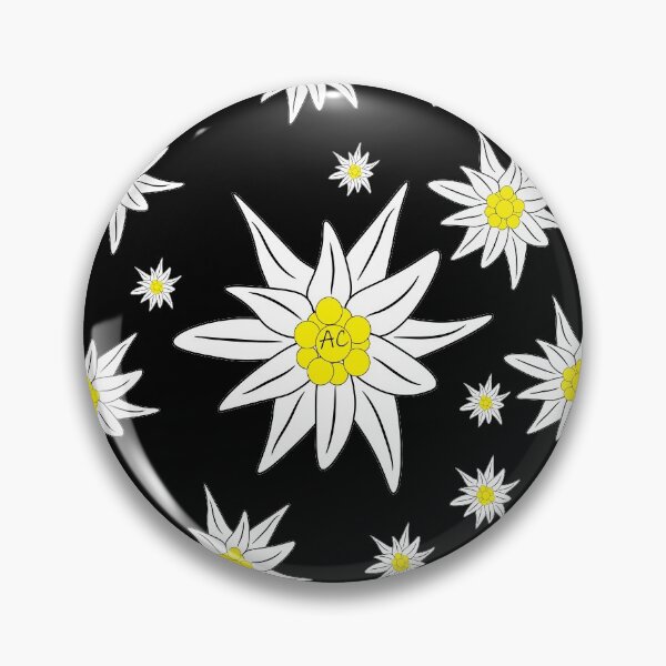 Item preview, Edelweiss Pattern on Black designed and sold by iCraftCafe.