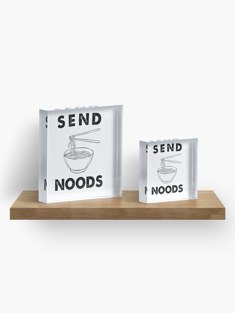 Alternate view of Send Noods Acrylic Block