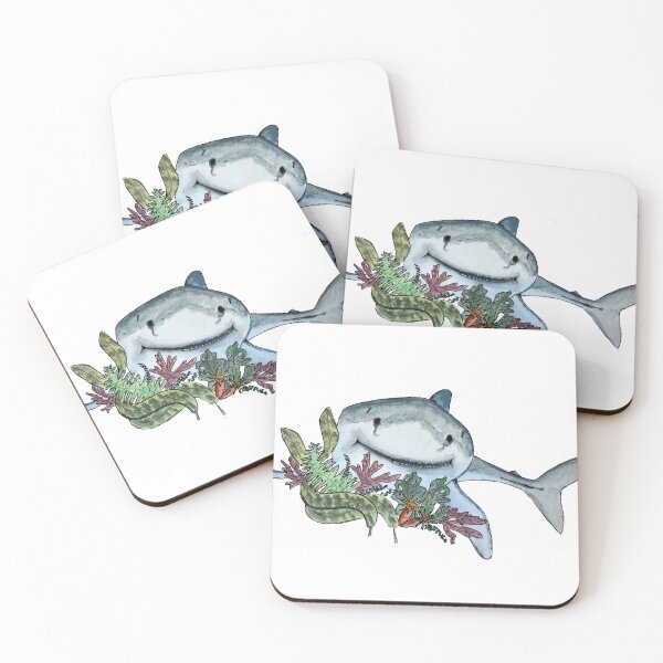 Item preview, Happy Shark With Seaweed designed and sold by VeloursDesigns.