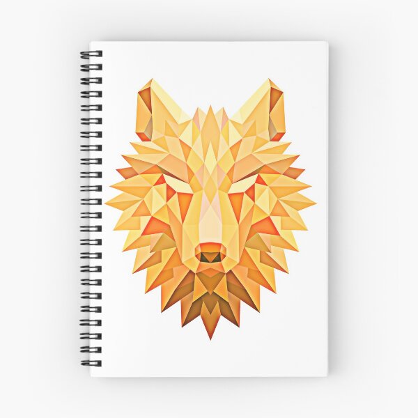 Item preview, Orange Flame Geometric Wolf Head Design designed and sold by CoitoCG.