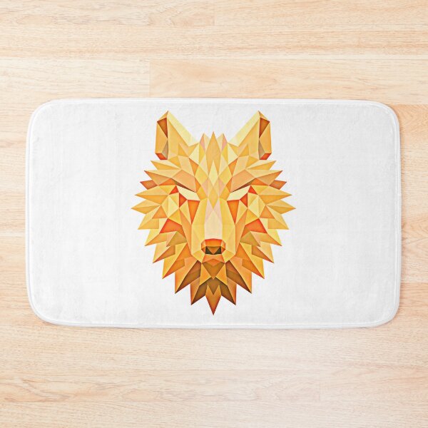 Item preview, Orange Flame Geometric Wolf Head Design designed and sold by CoitoCG.